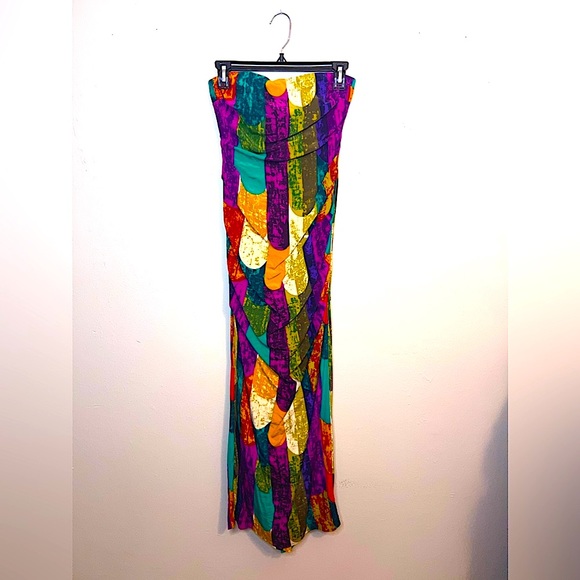 Nicole Miller Dresses & Skirts - || NICOLE MILLER STRAPLESS GOWN || PROM DRESS ||Silk || Formal ||Multicolored